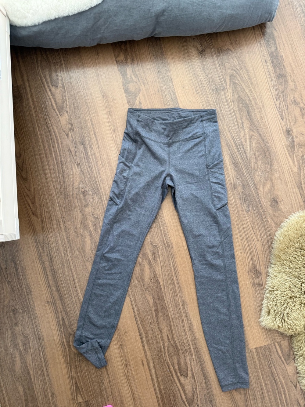 lululemon athletica Swift Speed Gray High-Rise Leggings with Side Pockets